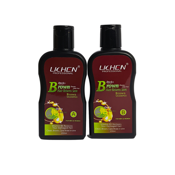 Hair Color Shampoo 2 Bottles Lichen Professional 4809