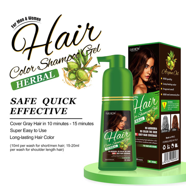 Hair Color Shampoo Gel Pump 200ml