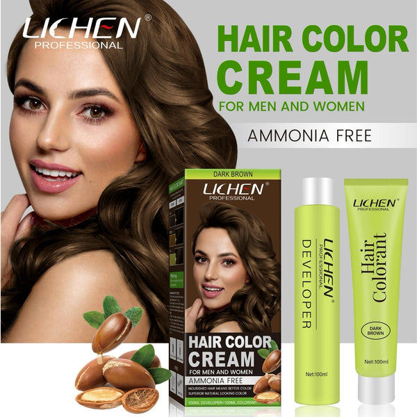 Hair Color Cream 200ml (100ml Color Cream + 100ml Developer)