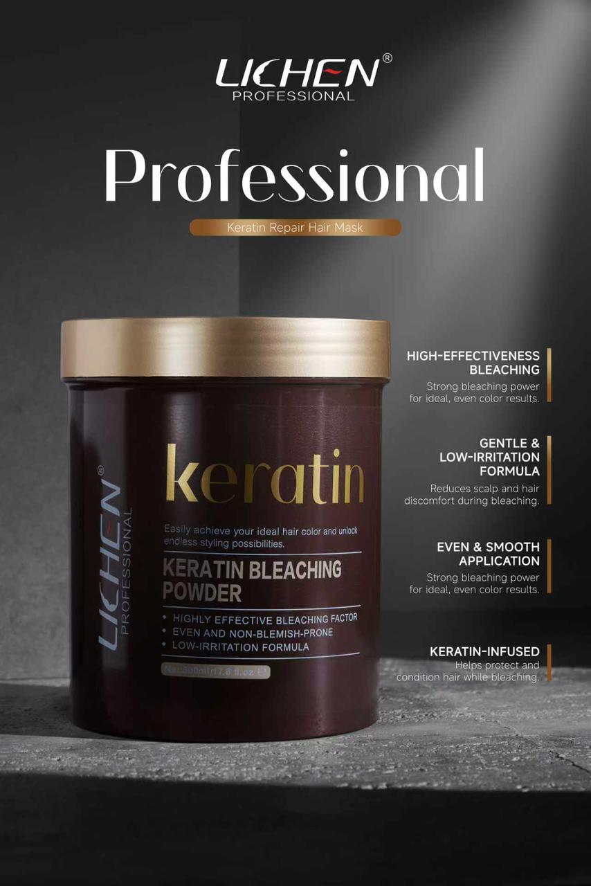 Lichen Hair Bleaching Powder 500ml – Professional Lightening Formula for Strong, Even Results