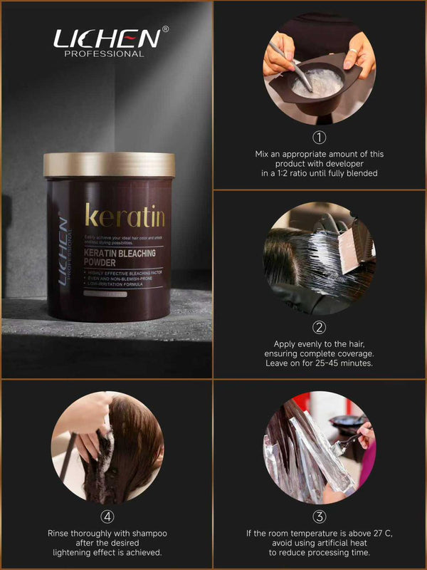 Lichen Hair Bleaching Powder 500ml – Professional Lightening Formula for Strong, Even Results
