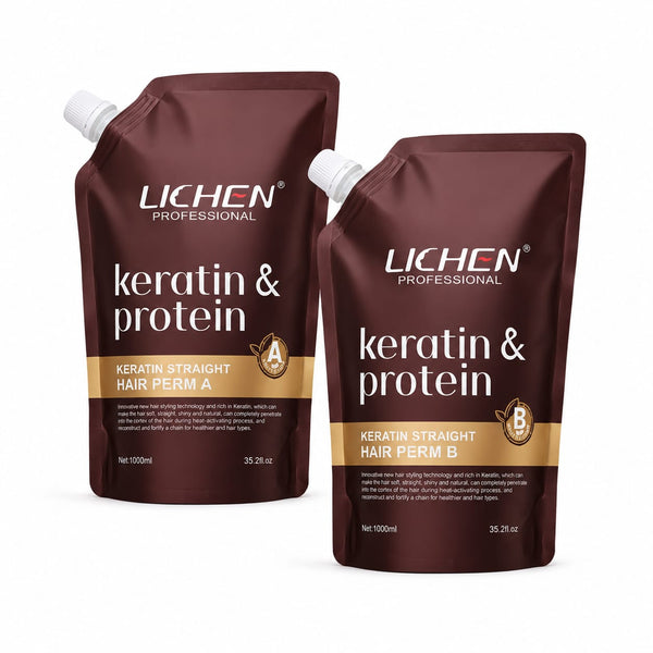 Lichen Hair Straightening Cream Salon Pack 2000ml (1000ml x2) – Professional Smoothening & Long-Lasting Straight Hair